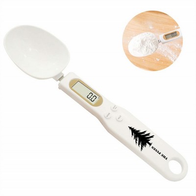 Food measuring digital imprinted spoon scale