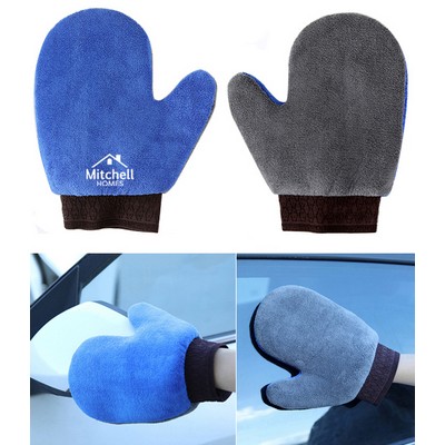 Coral Fleece House And Car Cleaning Mitten/Glove