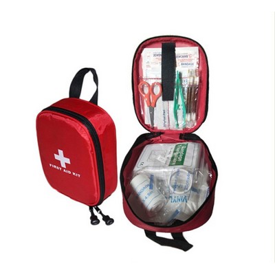 First Aid Kits, 15 Pieces Emergency Bags w/Survival Basic Supplies For Outdoors
