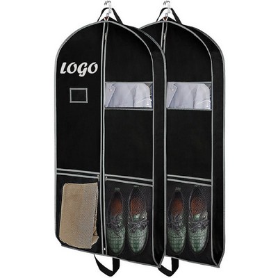 130cm/51" Garment Storage Bag with 2 Mesh Zipper Pockets