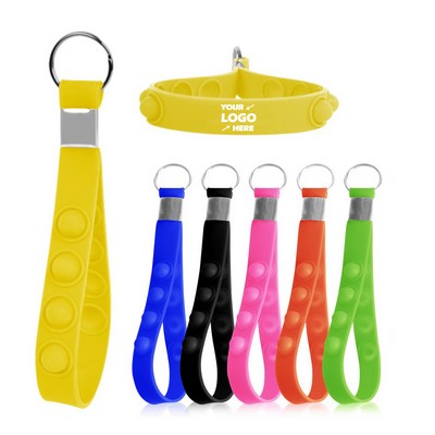 Push Pop Stress Reliever Keychain