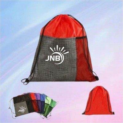 Etched Pocket Drawstring Sportpack