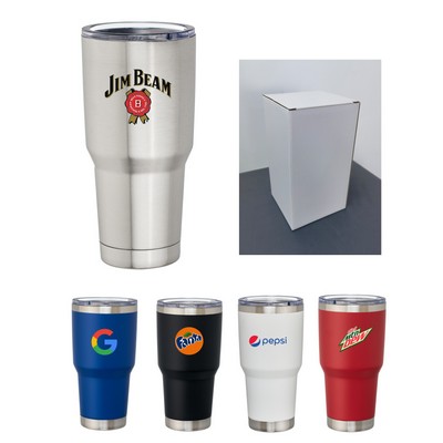 Union Printed - 30oz Double Wall SS Vacuum Bottle - Full-Color Print - Includes Gift Box Packing