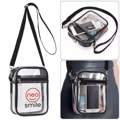 See Through Stadium Shoulder Bag