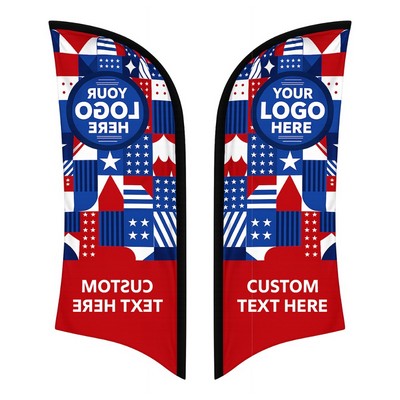 8' Replacement Feather Flag Double Sided (FABRIC ONLY)