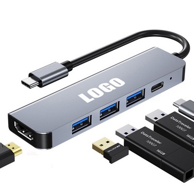 5-In-1 Type C Hub Adapter