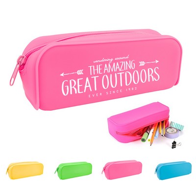 Portable Silicone Pencil Case