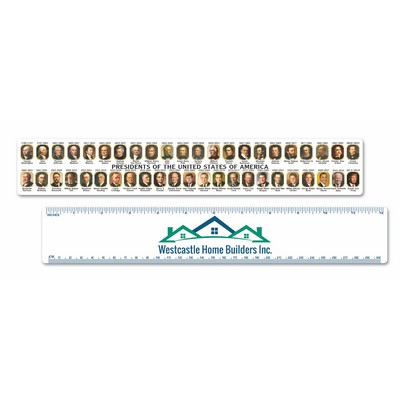 12" Full Color Presidential Vinyl Ruler