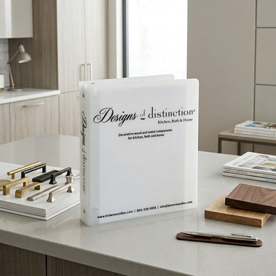 1.5" Round Ring 11" x 8.5" .035 Gauge Poly Binder