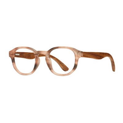 Sunset Eco-Sustainable Matte Brown/Wood Brown Reading Glasses