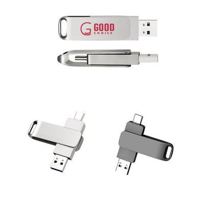 64GB Dual Port USB Type-C Flash Drive