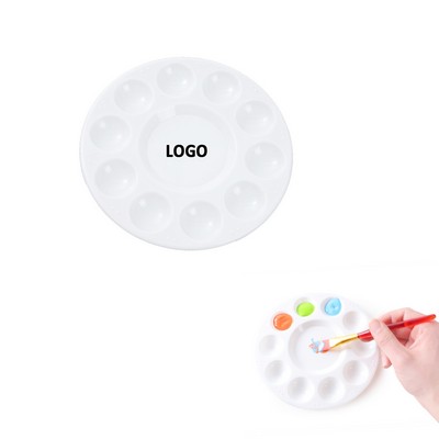 Round Plastic Paint Tray Palette