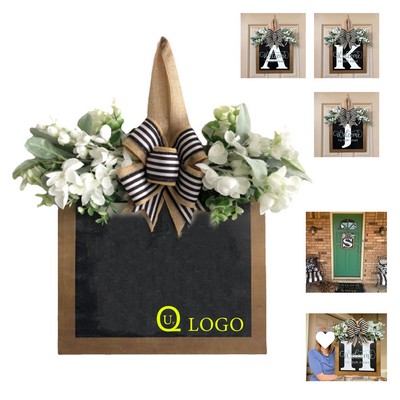 Custom Rectangle Wooden Door Hanging Sign