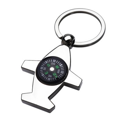 Aircraft Model Compass Keychain