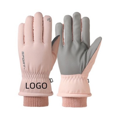 Thickened Waterproof Touch Screen Ski Gloves