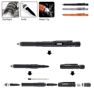 Tactical Pen w/Survival Tools & Ant-Skid Handle