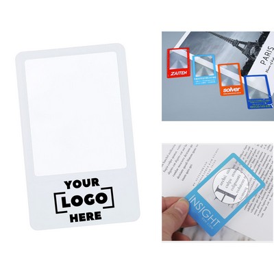 Pvc Card Magnifier With Ruler