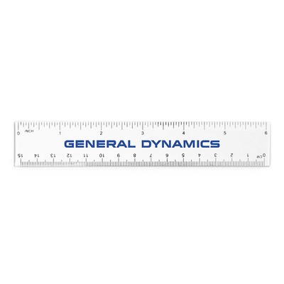 Crystal Clear 6" Ruler