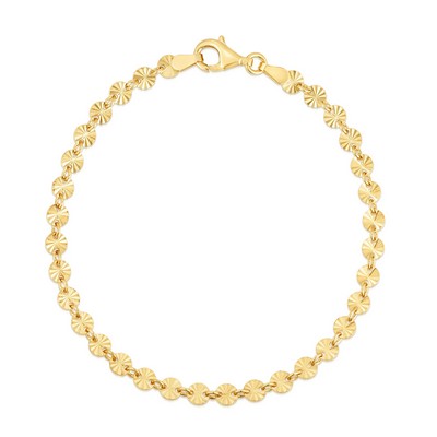 Jilco Inc Diamond Cut Vermeil Bracelet