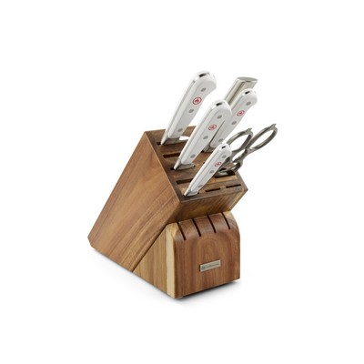 Wusthof Classic 7Pc Knife Block Set White