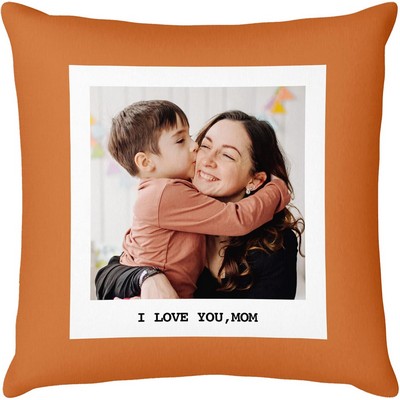 15'' to 20" Custom Pillow with Picture Text Personalized Photo Throw Pillow Memorial Gifts