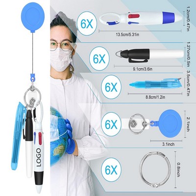 Nurse Pen Set Medical Retractable Scroll