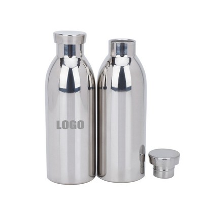 500Ml Silver Stainless Steel Bottle