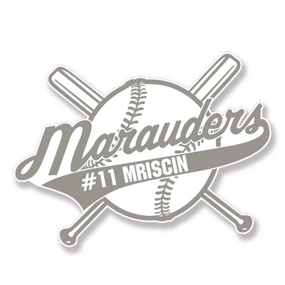 Decal On White Vinyl Material - (7"X8.5") Full Color