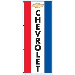 Single Faced Free Flying Drape Flags (Center Panel - Chevrolet®) (3' x 8')