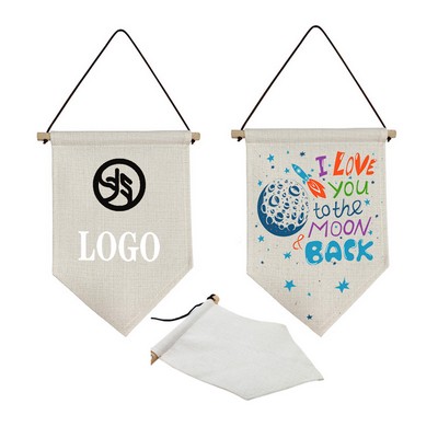 Linen Sublimation Triangle Flag And Banner Decoration
