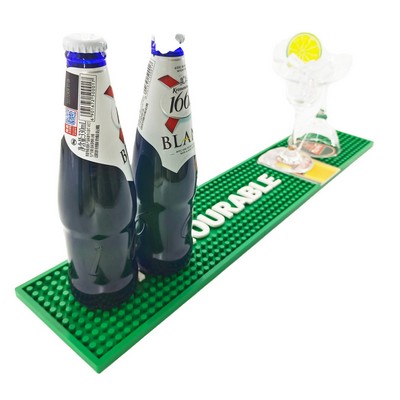 Custom Molded PVC Bar Rail Mat - 17.7" x 5.9"