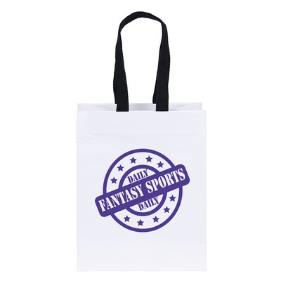 Ash - Woven Handle White Eurototes - Flexo Ink Print (7 3/4" x 4 3/4" x 9 3/4")