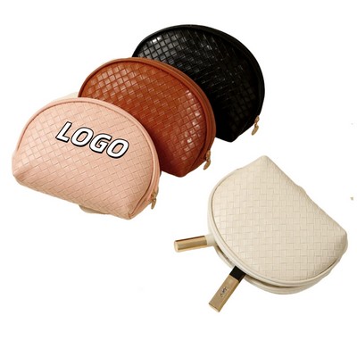 PU Woven Makeup Bag