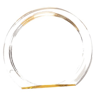 5.375" Gold Round Halo Acrylic