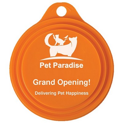 Orange Pet Canned Food Lid (3.375" x 0.5")