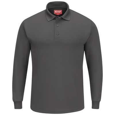 Red Kap® Men's Long Sleeve Performance Knit Polo Shirt