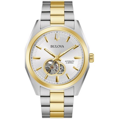 Bulova Watches Men's Surveyor Automatic Stainless Steel Watch Two-Tone