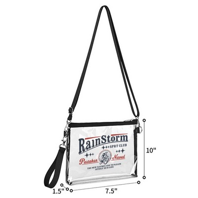 Functional Clear PVC Crossbody Bag