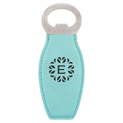 Leatherette Bottle Opener with Magnet
