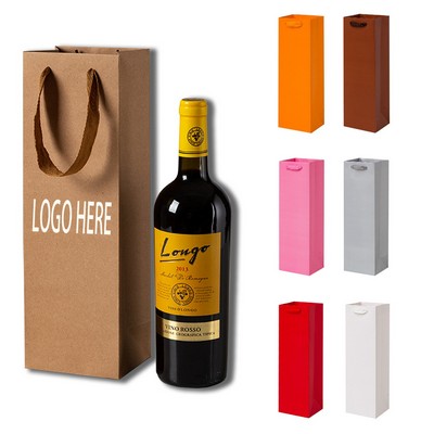 Reusable Gift Wine Tote Paper Bag