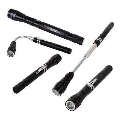Telescopic Magnetic Pickup Tool With LED Flashlight
