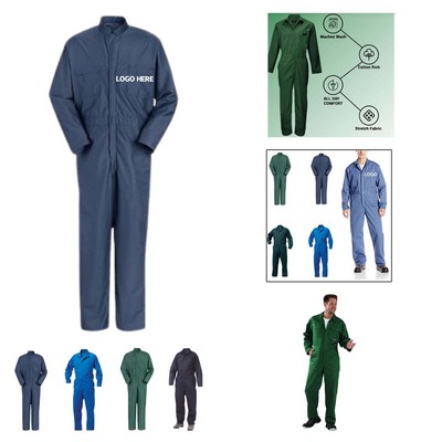 Cotton Snap Front Coverall