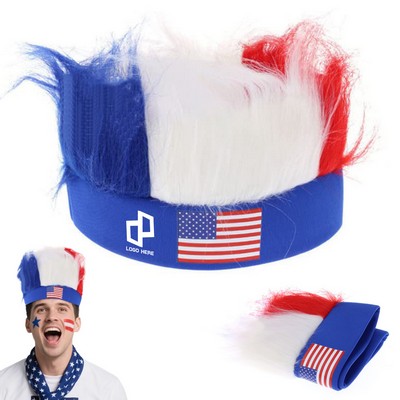 Custom World Cup Soccer Fan Wig Headband