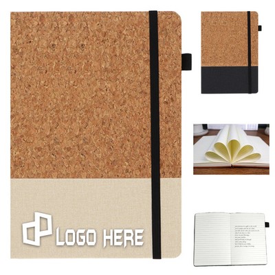 A5 Cork Creative Pu Patchwork Notebook