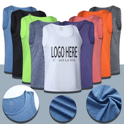 100% Polyester Mens Workout Tank Tops