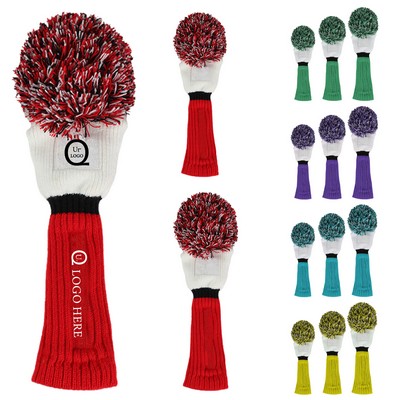 Hairball Knit Golf Hat Cover