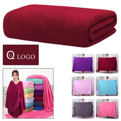 Microfiber Thick Women Wearable Bath Towel