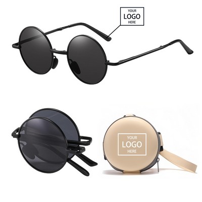 Round Foldable Sunglasses