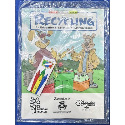 Recycling Coloring Book Fun Pack Set