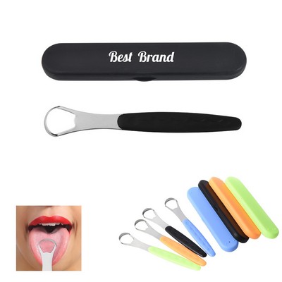 Ergonomic Design Tongue Scraper Cleaning Quartz Roller